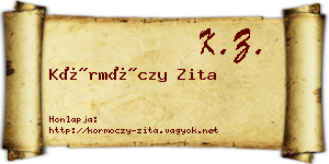 Körmöczy Zita névjegykártya